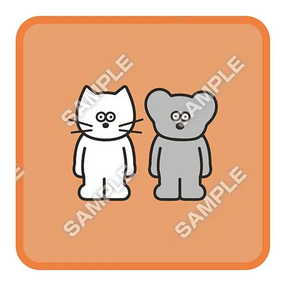 ねずみのANDY クリアラバーコースター デザインD