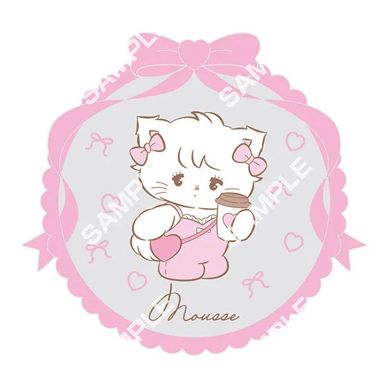mikko illustrations クリアラバーコースター2 mousse
