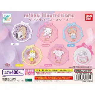 mikko illustrations クリアラバーコースター2の画像