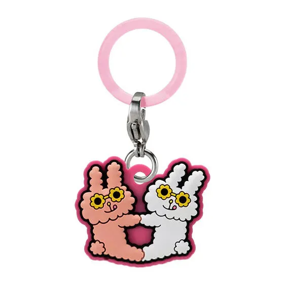 バニーコンビニ ぷっくりめじるしアクセサリー マヨくん&モグちゃん