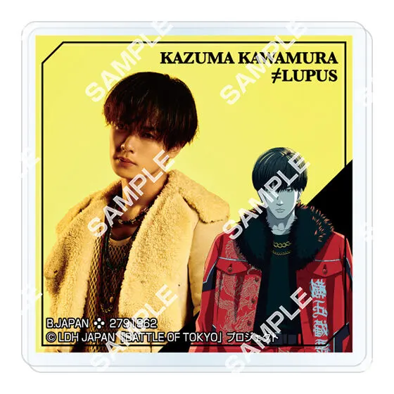BATTLE OF TOKYO アクリルバッジ KAZUMA KAWAMURA≠LUPUS