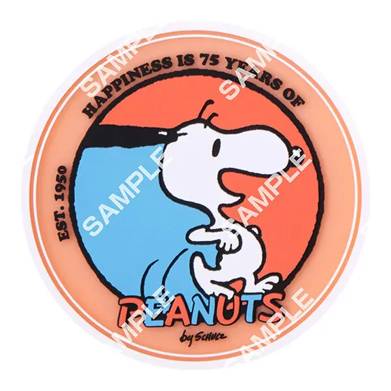 PEANUTS クリアラバーコースター 75th Anniversary Ver. 1970s