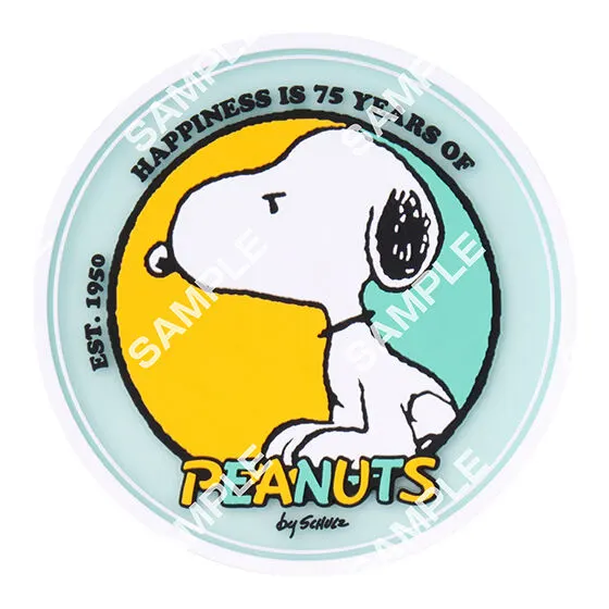 PEANUTS クリアラバーコースター 75th Anniversary Ver. 1990s