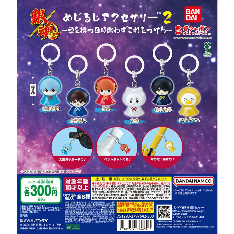 銀魂 めじるしアクセサリー2 ~傘を持つ日は迷わずこれをつけろ~の台紙