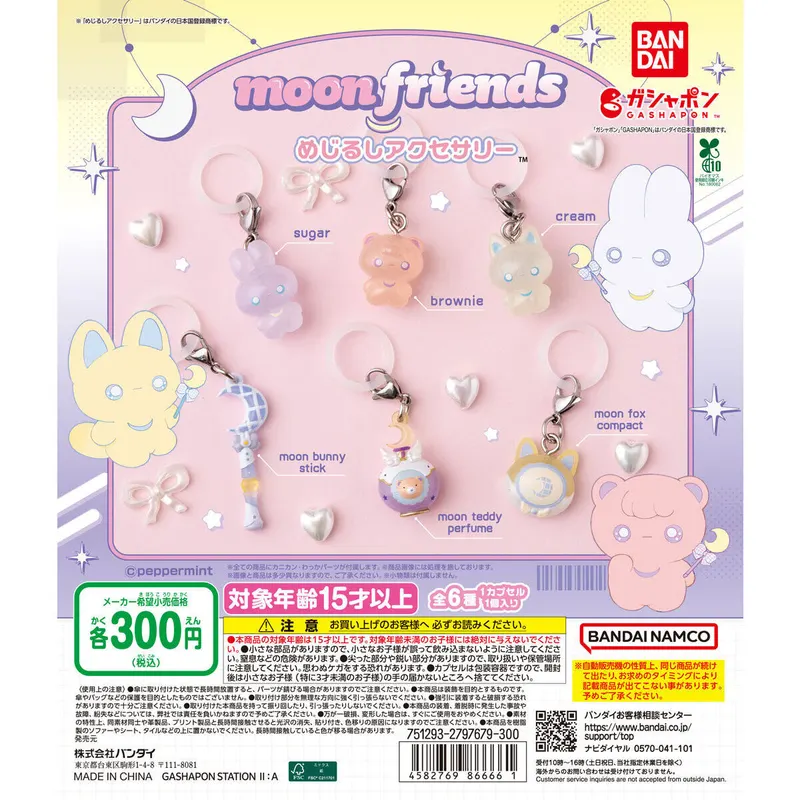 moon friends めじるしアクセサリーの台紙