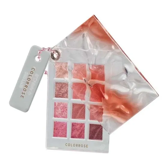 COLORROSE ミニチュアコレクション2 水面アイシャドウパレット&ハイライト 夕日コーラル