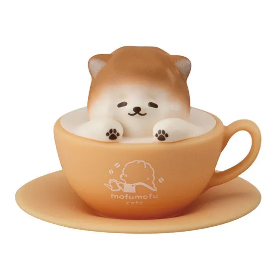 どうぶつたちとほっと一息 ラテアートミニチュア ポメラニアン(茶)