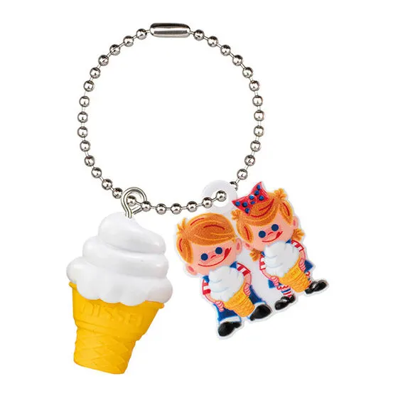 ニックン&セイチャン アソートコレクション B賞ソフトクリームチャーム バニラ