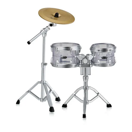Pearl Drums Miniature Collection2 HIGH TOM & LOW TOM & STAND & CHINA CYMBAL