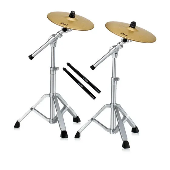 Pearl Drums Miniature Collection2 CRASH & RIDE CYMBALS & STICKS