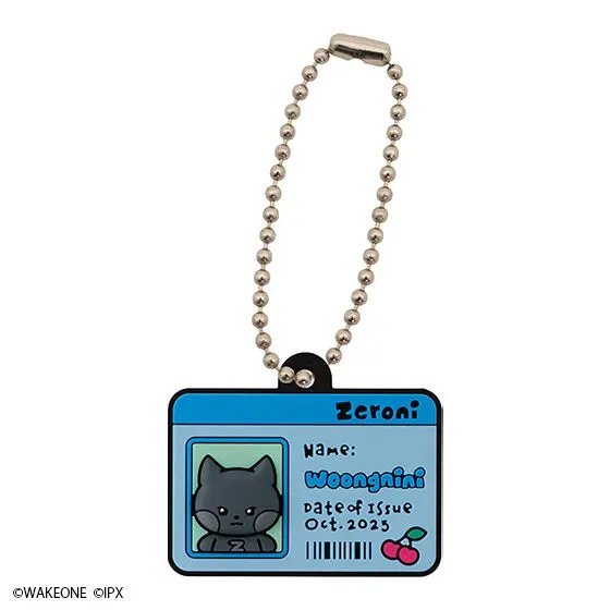 zeroni IDカード風ラバーチャーム woongnini