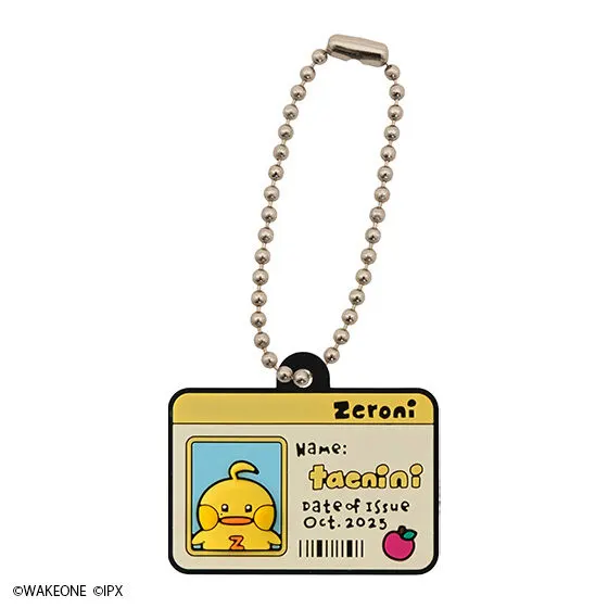 zeroni IDカード風ラバーチャーム taenini