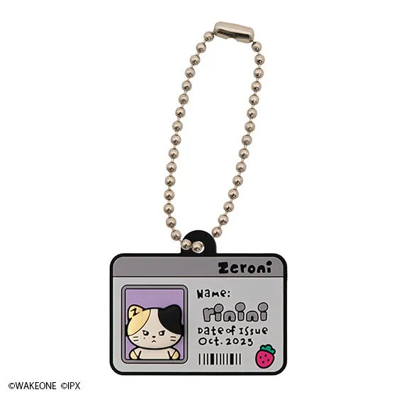 zeroni IDカード風ラバーチャーム rinini