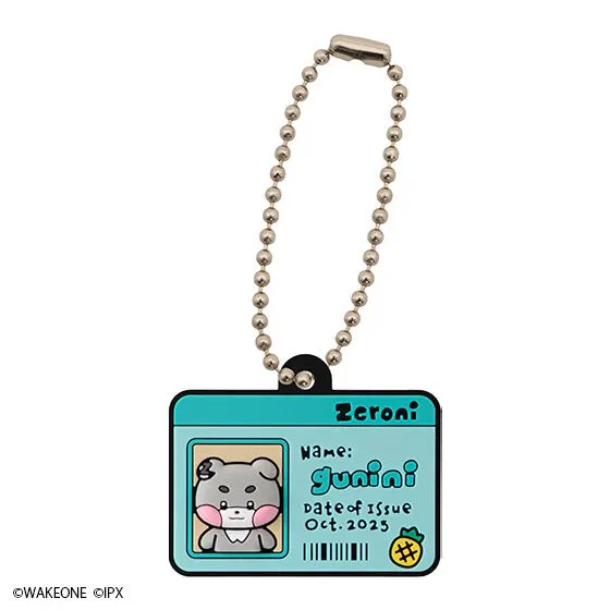 zeroni IDカード風ラバーチャーム gunini
