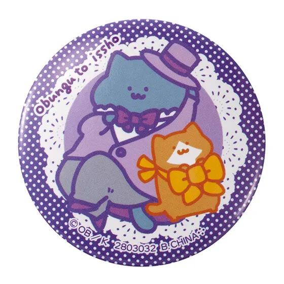 お文具といっしょ あそーとこれくしょんなのです2 缶バッジ 猫さん&子猫さん