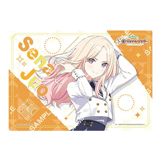 バンダイナムコアミューズメント限定 【ジャンボカードダス/フラットガシャポン】学園アイドルマスター ~HOP! STEP! JUMP! SPRING!キャンペーンin ナムコ~ クリアビジュアルポスター デザインJ
