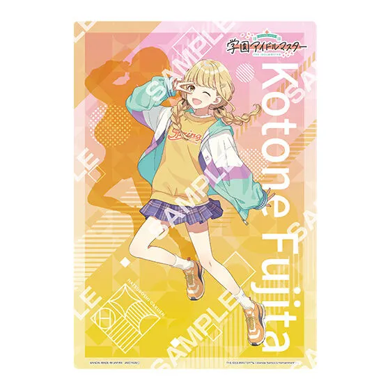 バンダイナムコアミューズメント限定 【ジャンボカードダス/フラットガシャポン】学園アイドルマスター ~HOP! STEP! JUMP! SPRING!キャンペーンin ナムコ~ クリアビジュアルポスター デザインC