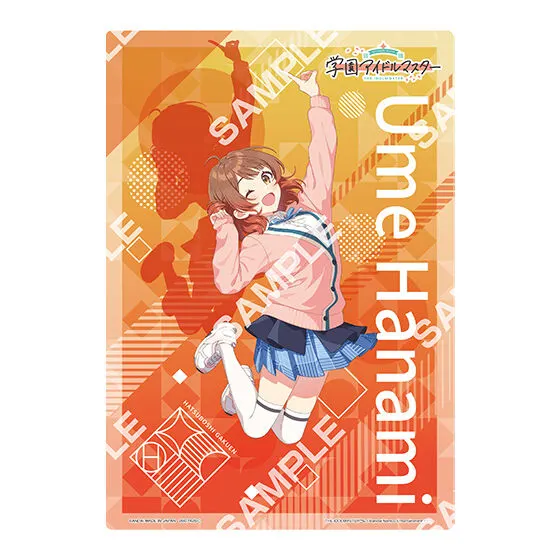 バンダイナムコアミューズメント限定 【ジャンボカードダス/フラットガシャポン】学園アイドルマスター ~HOP! STEP! JUMP! SPRING!キャンペーンin ナムコ~ クリアビジュアルポスター デザインE