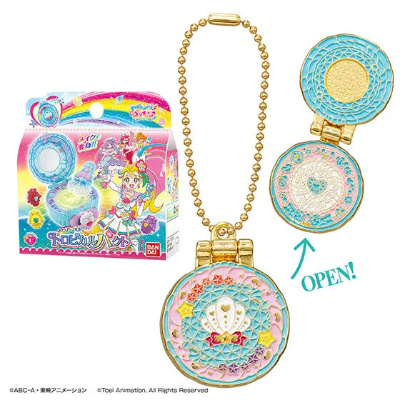 プリキュアオールスターズ 変身ダイキャストチャーム&パッケージ4 トロピカルパクト(ボールチェーンver.)