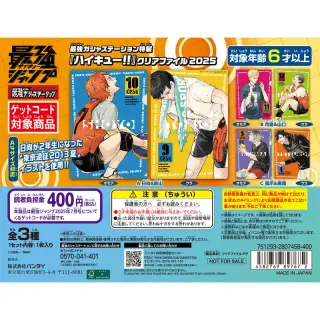 最強ガシャステーション特製 『ハイキュー!!』 クリアファイル 2025の画像