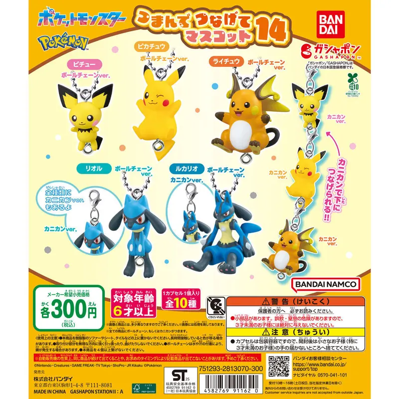 ポケットモンスター つまんでつなげてマスコット14の台紙