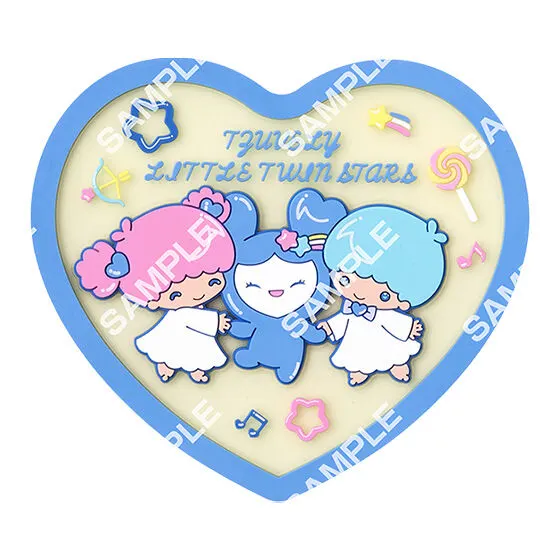 TWICE LOVELYS × SANRIO CHARACTERS クリアラバーコースター TZUVELY×LITTLE TWIN STARS