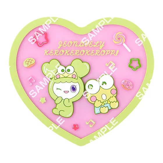 TWICE LOVELYS × SANRIO CHARACTERS クリアラバーコースター JEONGVELY×KEROKEROKEROPPI