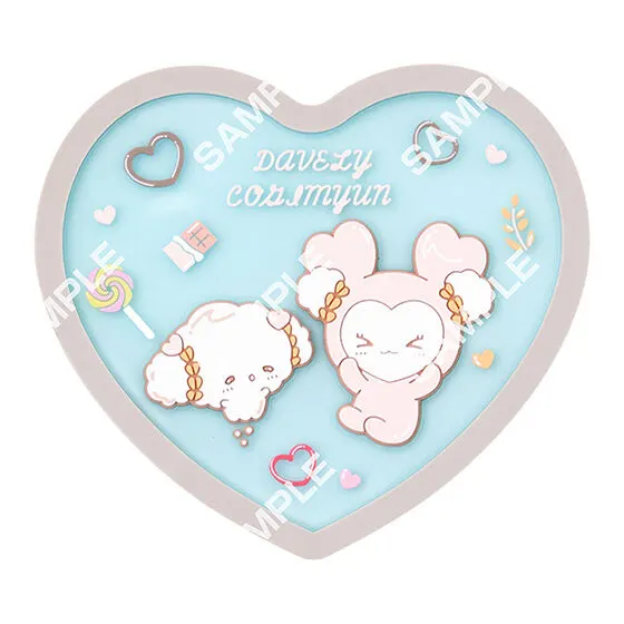 TWICE LOVELYS × SANRIO CHARACTERS クリアラバーコースター DAVELY×COGIMYUN