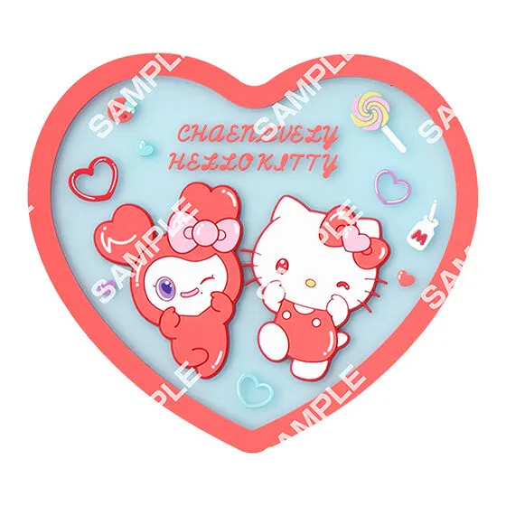TWICE LOVELYS × SANRIO CHARACTERS クリアラバーコースター CHAENGVELY×HELLO KITTY