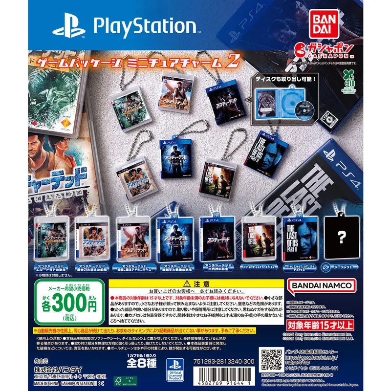 ゲームパッケージミニチュアチャーム2(PlayStation)の台紙
