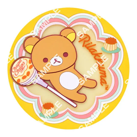 リラックマ×チュッパチャプス クリアラバーコースター リラックマ