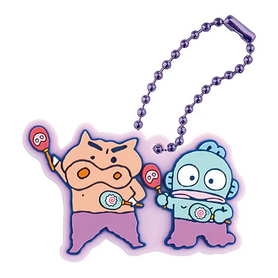 原作クレヨンしんちゃん×はぴだんぶい スペシャルラバーマスコット ぶりぶりざえもん×ハンギョドン