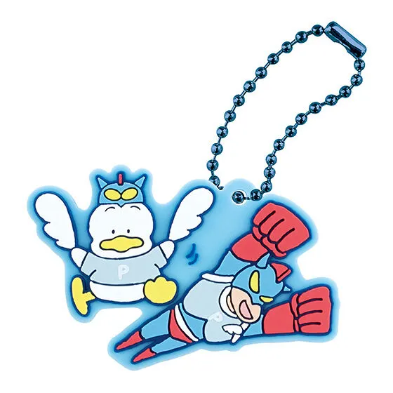 原作クレヨンしんちゃん×はぴだんぶい スペシャルラバーマスコット あひるのペックル×アクション仮面