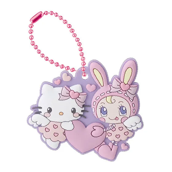メゾピアノ×ハローキティ カプセルラバーマスコット ベリエちゃん×ハローキティ(エンジェル ver.A)