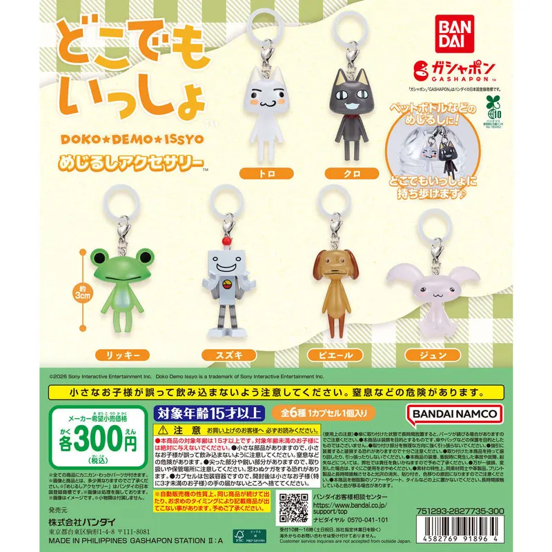 どこでもいっしょ めじるしアクセサリーの台紙