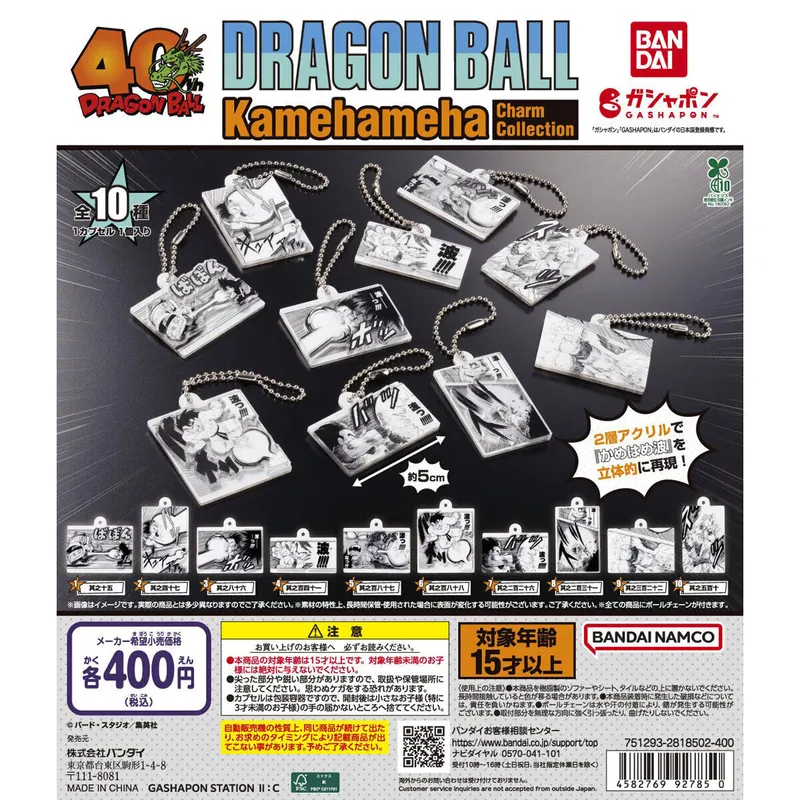 DRAGON BALL Kamehameha Charm Collectionの台紙