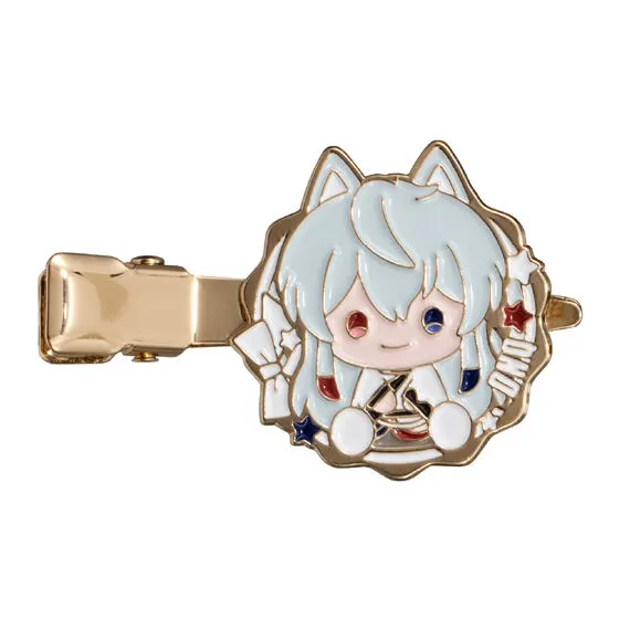 カラフルピーチ メタルヘアクリップ どぬく