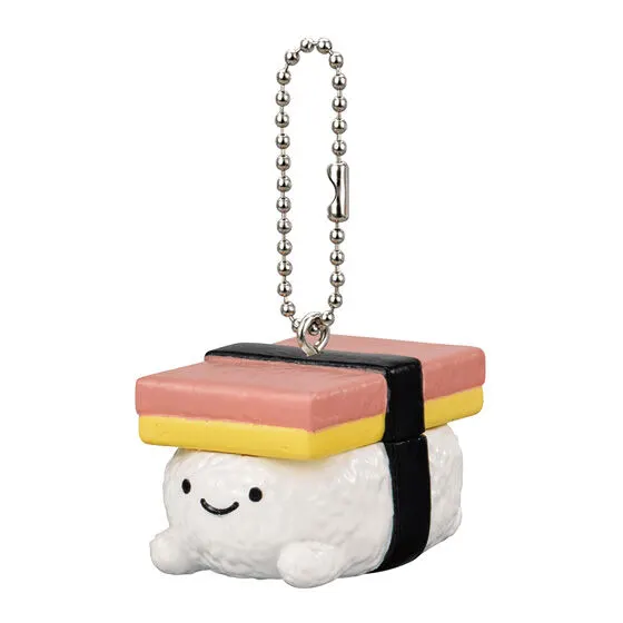 よこみぞゆりのなんでもいきもの のりおにぎり屋さんのマスコットスイング ポークたまごおにぎり