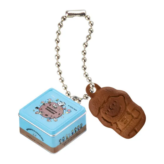 PEANUTS ビスケットミニチュアチャーム エンボス缶(チョコチップ)