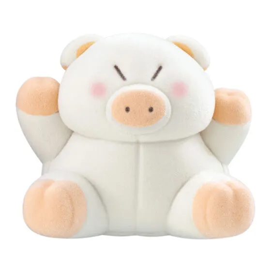 capsule flockies 中嶋製作所のぬいぐるみ ころりんぶた(白)
