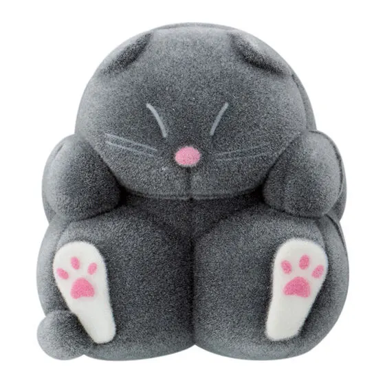 capsule flockies 中嶋製作所のぬいぐるみ ころりんねこ(黒猫)