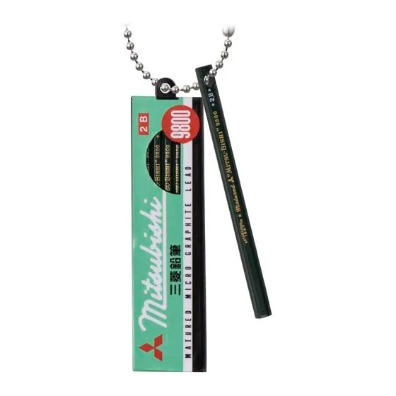 uni MITSUBISHI PENCIL ミニチュアチャーム3 事務用鉛筆 9800