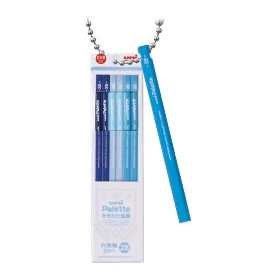 uni MITSUBISHI PENCIL ミニチュアチャーム3 ユニ パレット パステルブルー