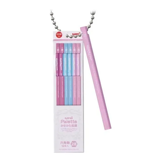 uni MITSUBISHI PENCIL ミニチュアチャーム3 ユニ パレット パステルピンク