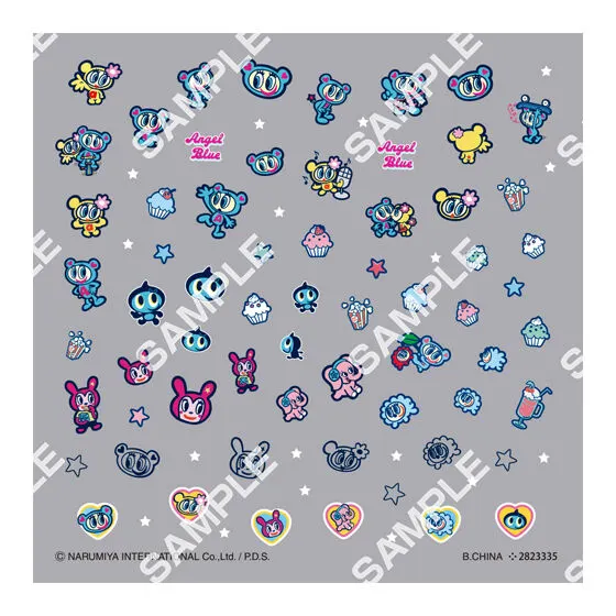 ナルミヤキャラクターズ ネイルシールコレクション エンジェルブルー②