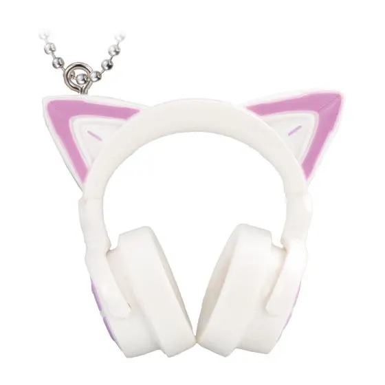 猫耳ヘッドホン ミニチュアチャーム2 ホワイト