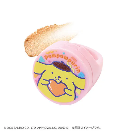 ポンデクルール サンリオキャラクターズ リング型マルチカラーバーム 6.ポムポムプリン（カラー・ゴールデンイエロー）