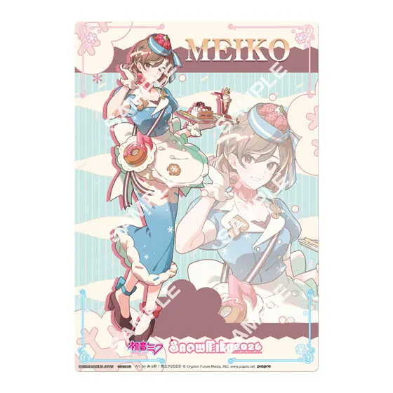 初音ミク 雪ミク2026 クリアビジュアルポスター 【デザインK】Art by みっ君