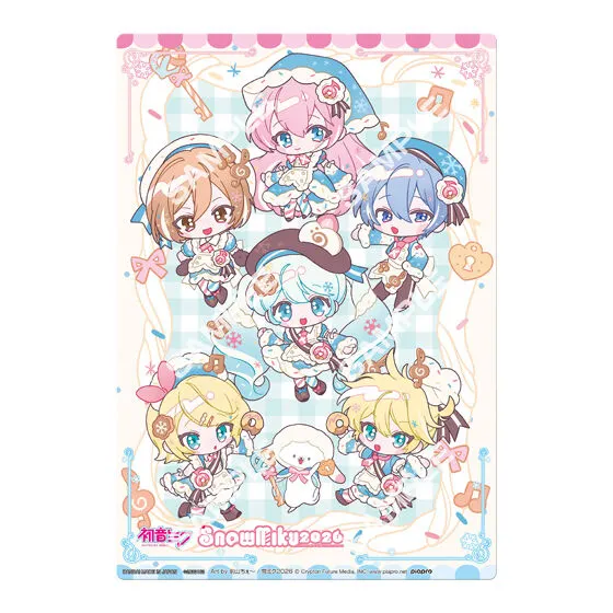 初音ミク 雪ミク2026 クリアビジュアルポスター 【デザインE】Art by 前山ちぇ~