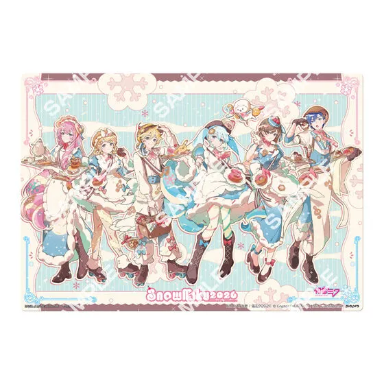 初音ミク 雪ミク2026 クリアビジュアルポスター 【デザインF】Art by みっ君